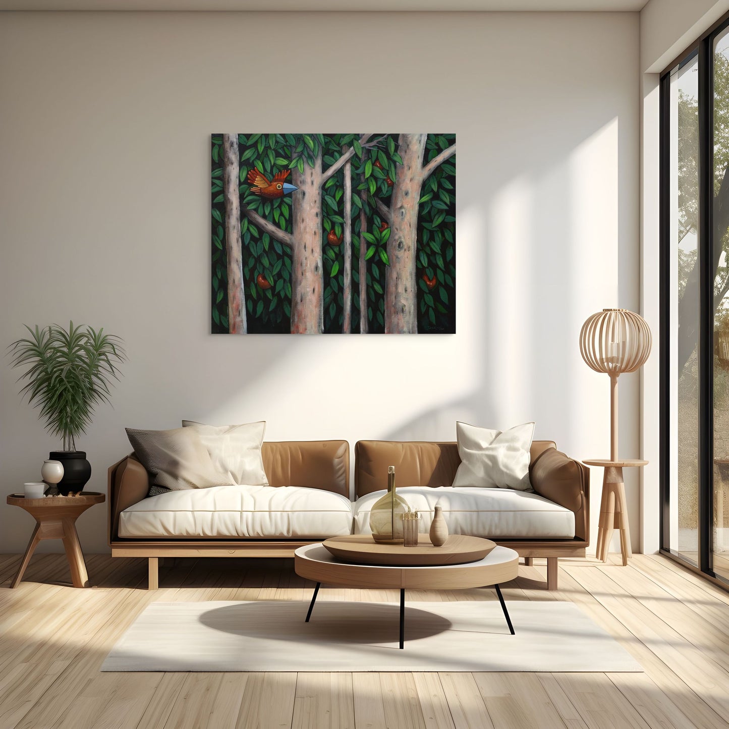PARADISE BIRD IN FLIGHT - Original Artwork