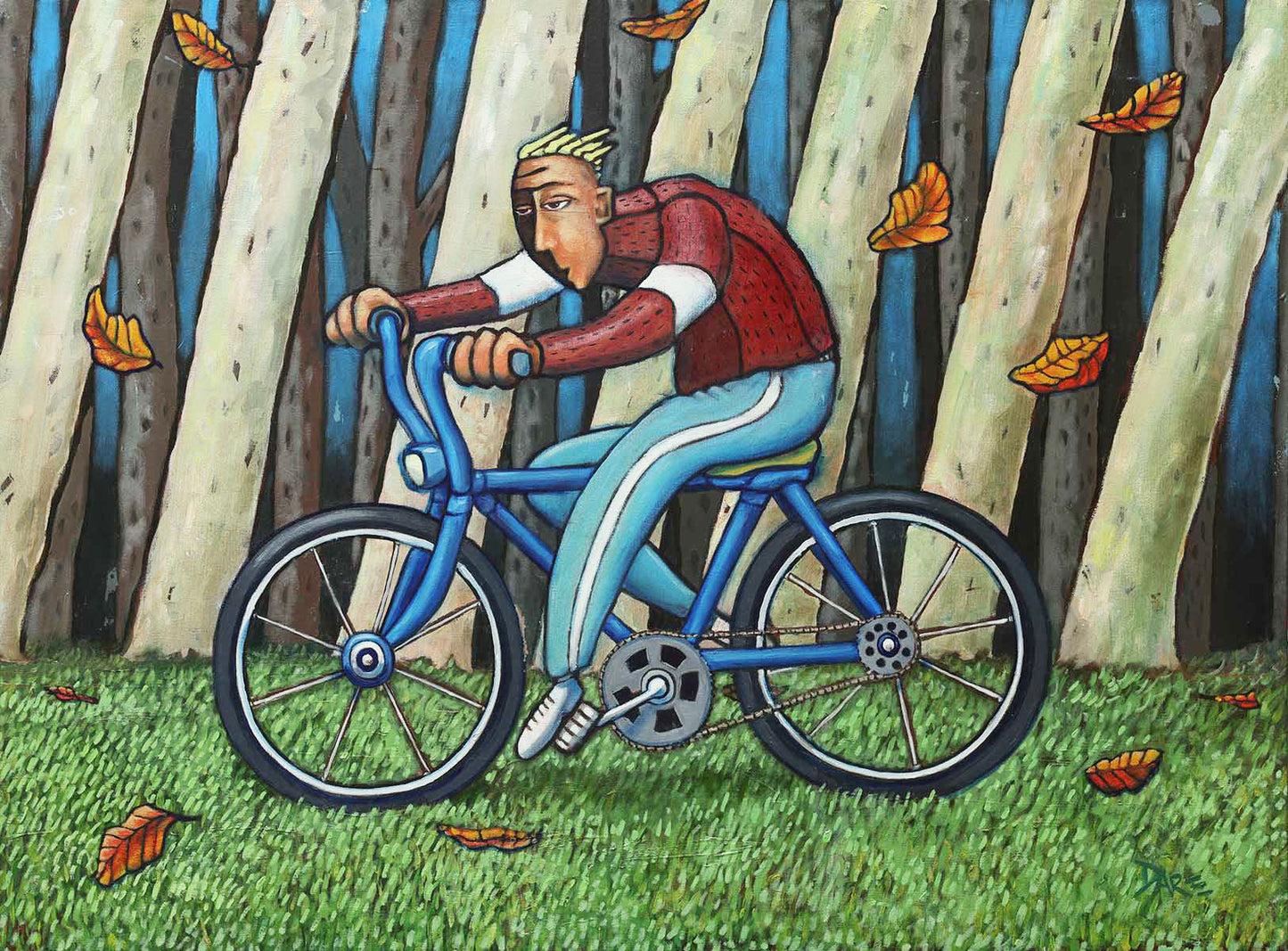 AN AUTUMN RIDE - Original Artwork