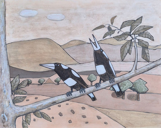 Magpies calling